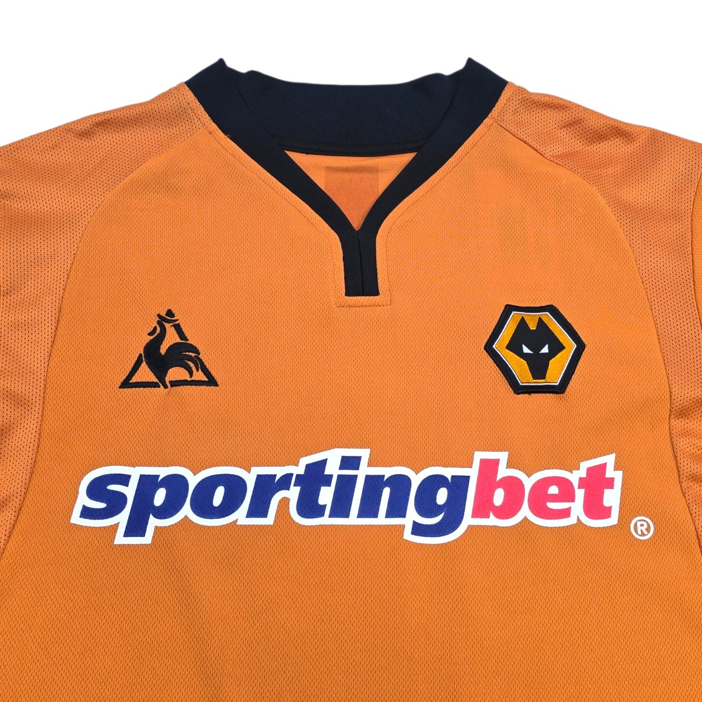 2009/10 Wolverhampton Wanderers Home Football Shirt (2XL) Le Coq Sportif #3 Elokobi