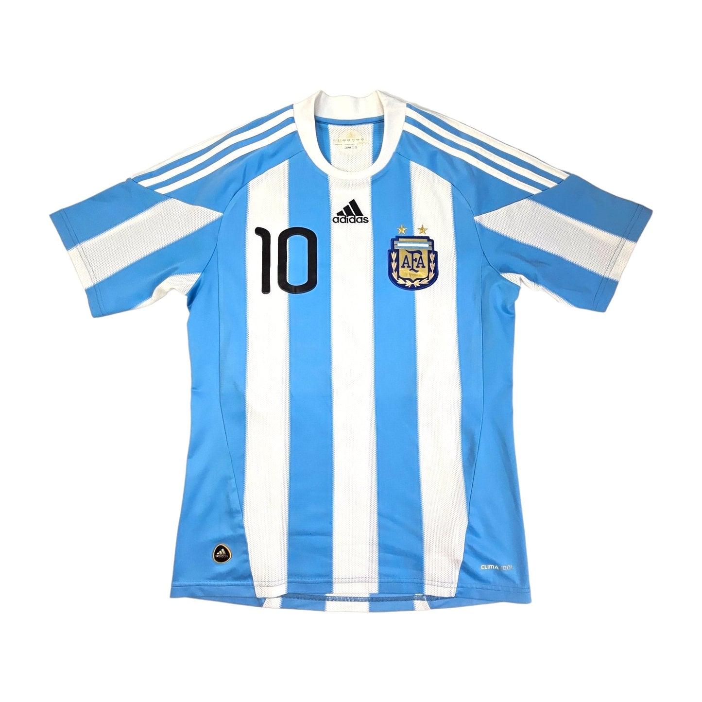 2010/11 Argentina Home Football Shirt (S) Adidas #10 Messi