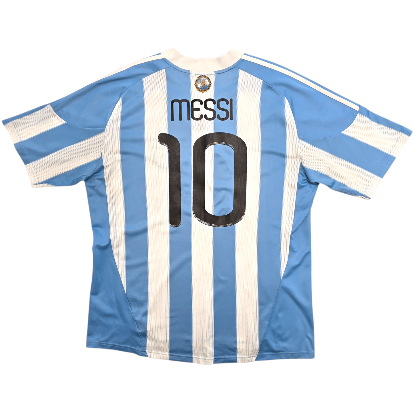 2010/11 Argentina Home Football Shirt (XL) Adidas #10 Messi