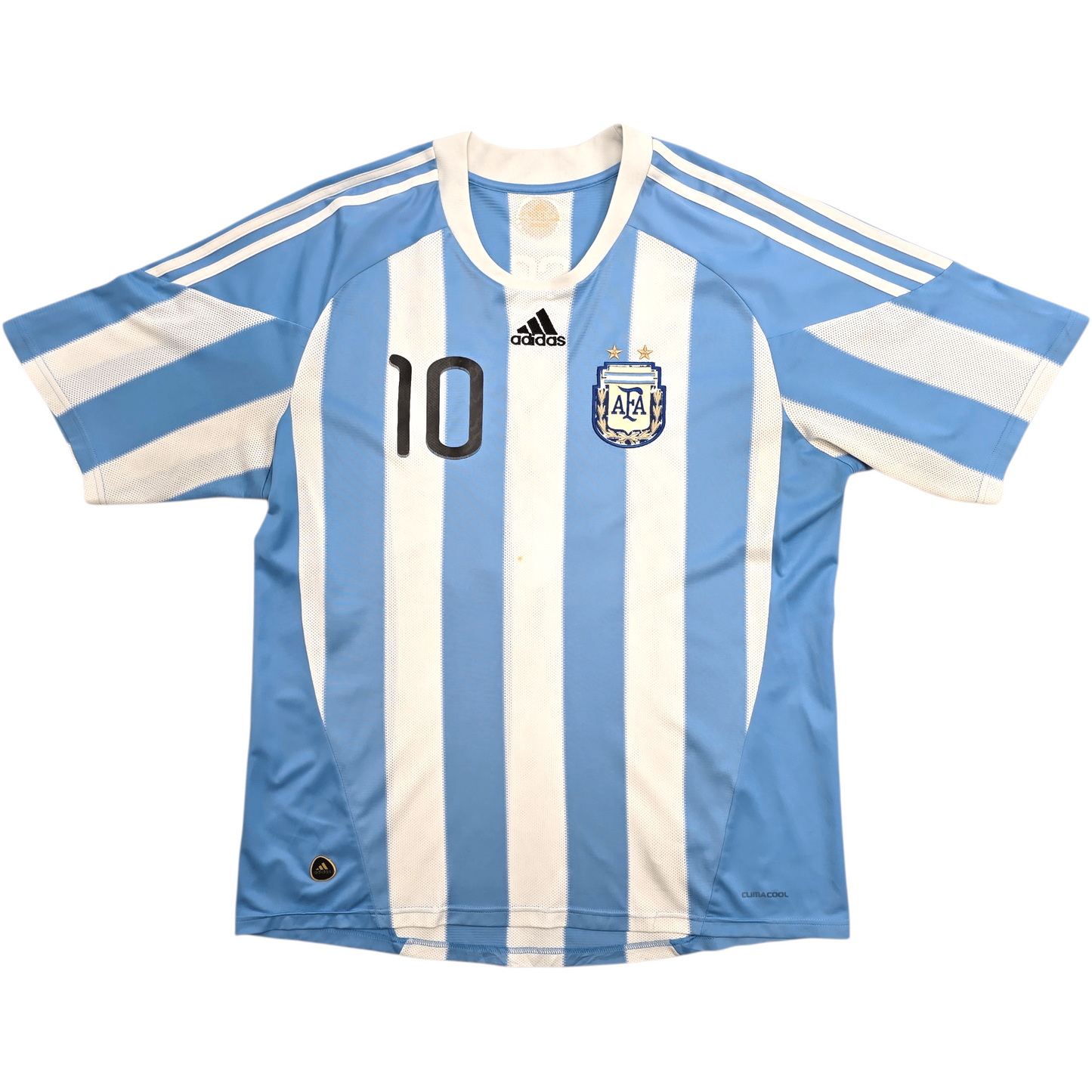 2010/11 Argentina Home Football Shirt (XL) Adidas #10 Messi