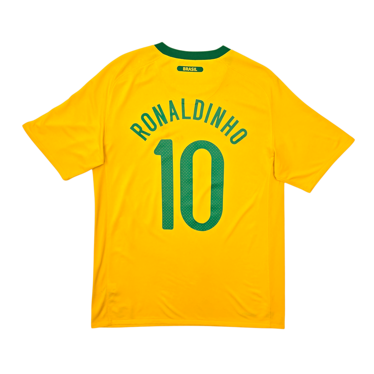 2010/11 Brazil Home Football Shirt (L) Nike #10 Ronaldinho