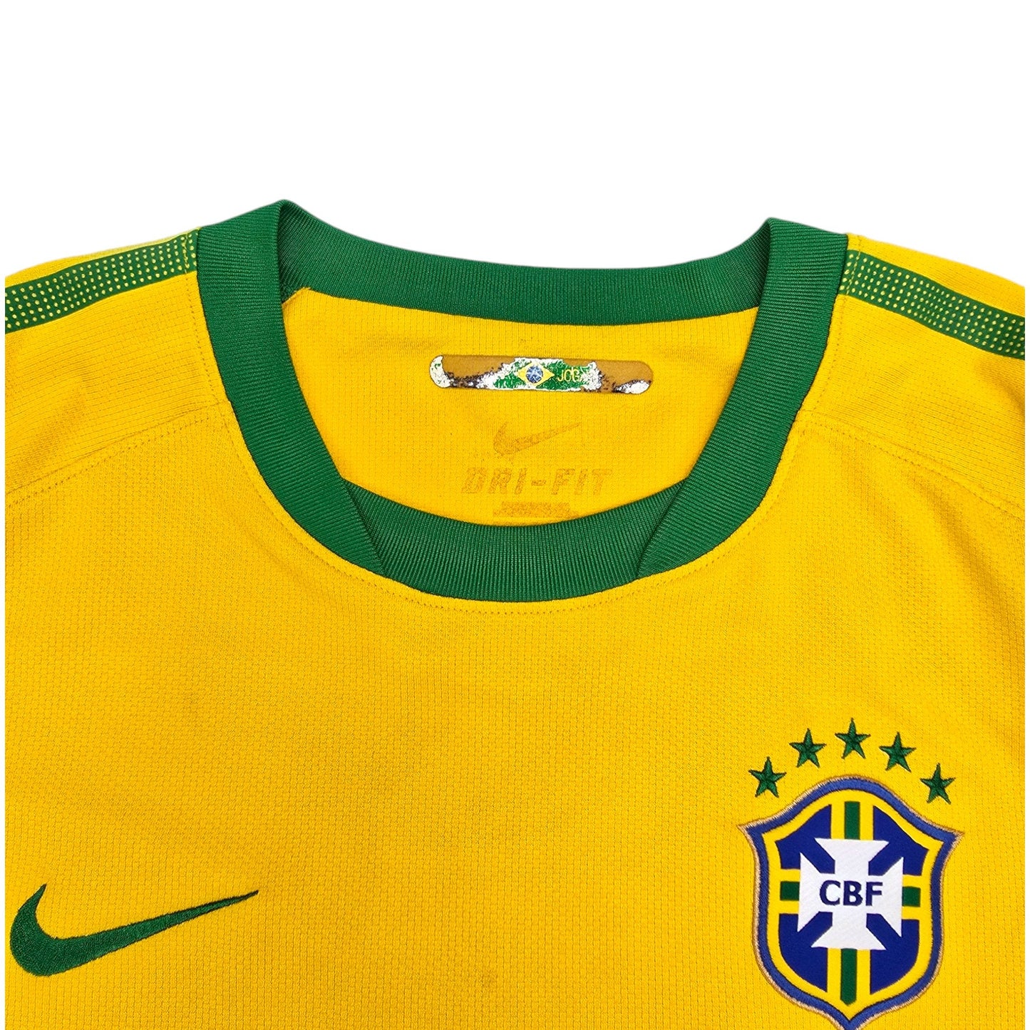 2010/11 Brazil Home Football Shirt (M) Nike #10 Kaka
