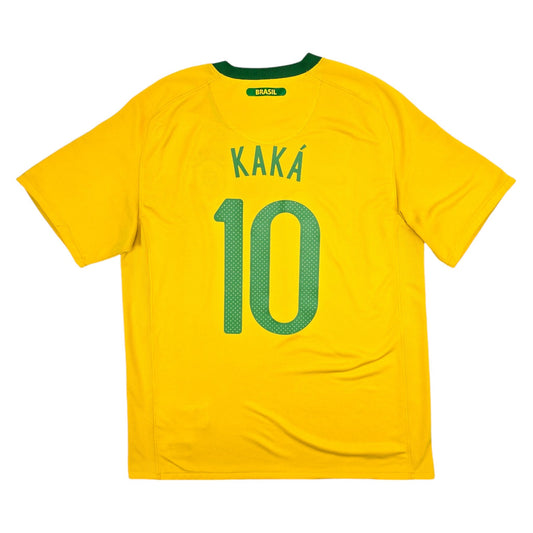 2010/11 Brazil Home Football Shirt (M) Nike #10 Kaka