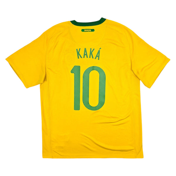 2010/11 Brazil Home Football Shirt (M) Nike #10 Kaka