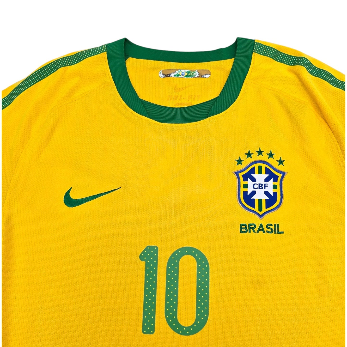 2010/11 Brazil Home Football Shirt (M) Nike #10 Kaka