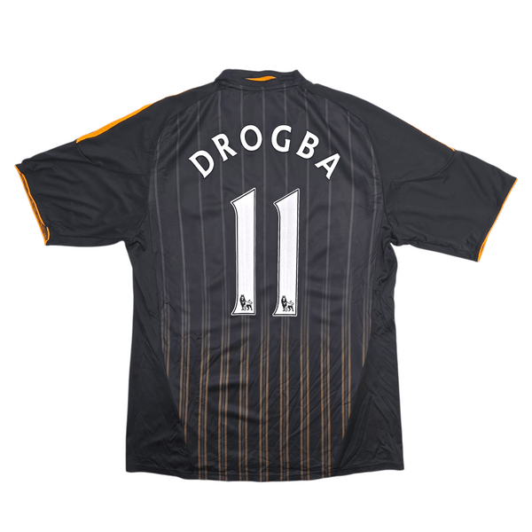 2010/11 Chelsea Away Football Shirt (L) Adidas #11 Drogba