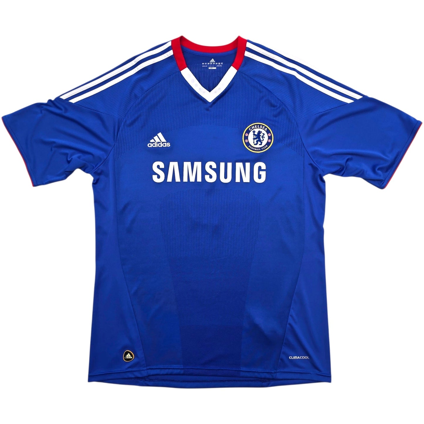 2010/11 Chelsea Home Football Shirt (L) Adidas #3 Cole