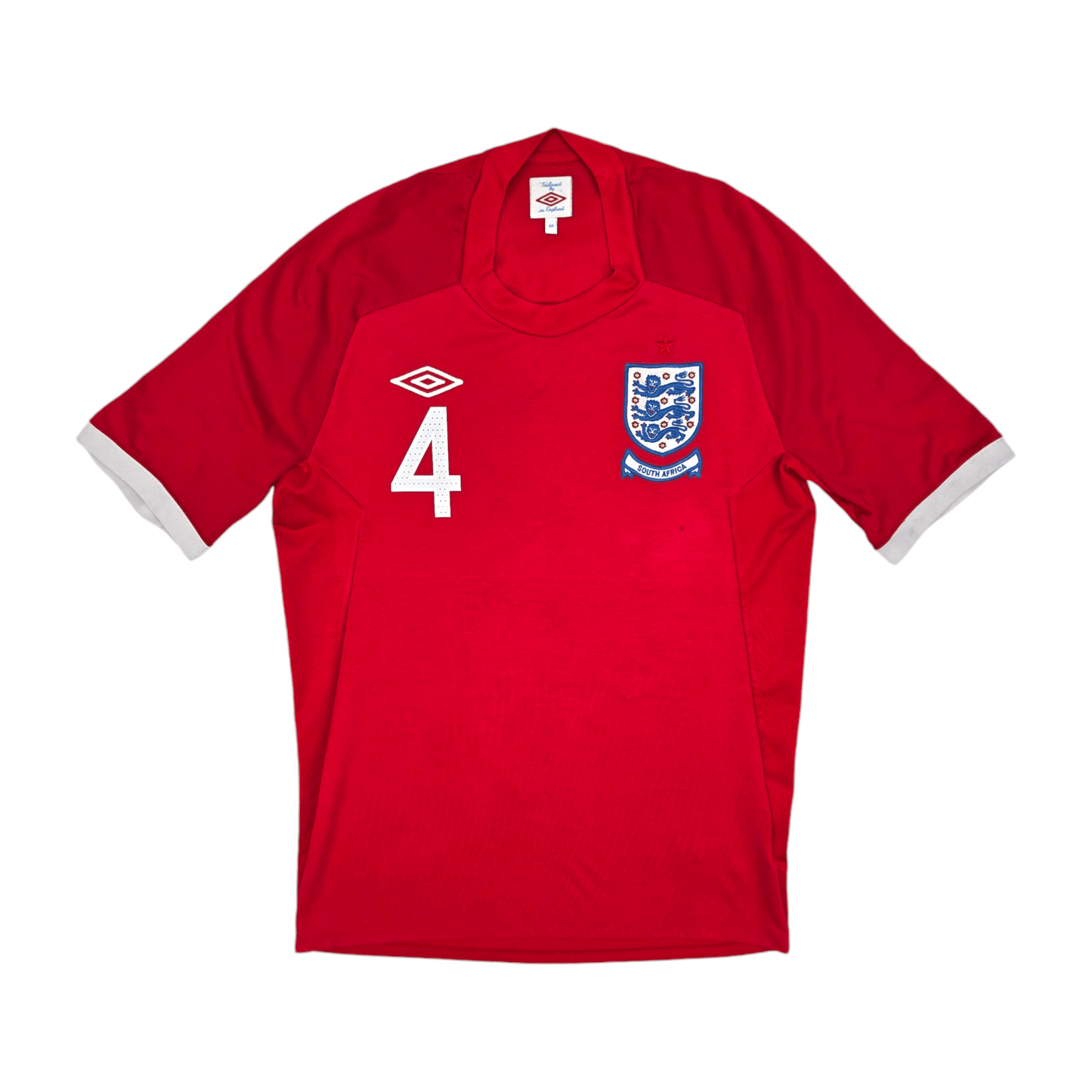 2010/11 England Away Football Shirt (M) Umbro #4 Gerrard