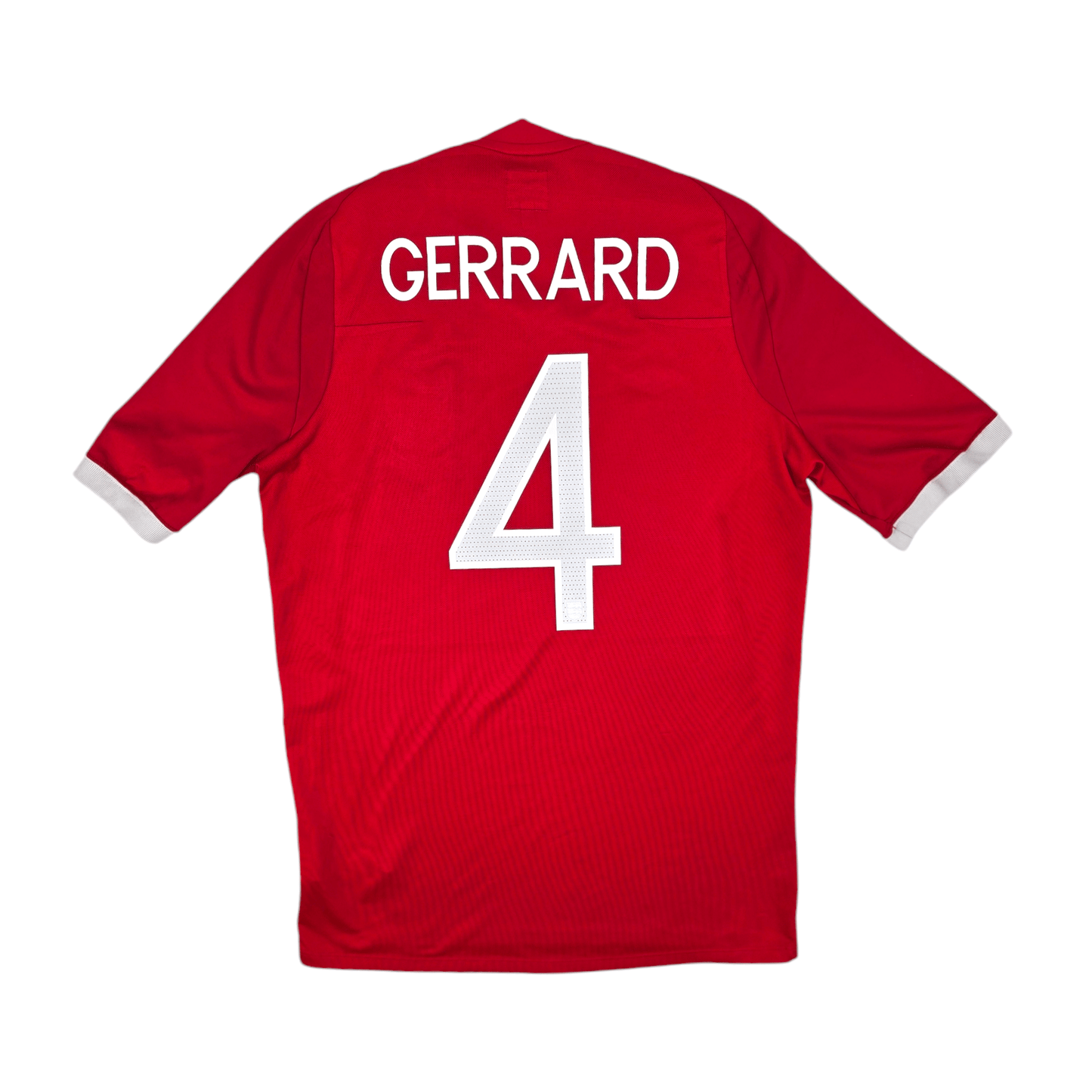2010/11 England Away Football Shirt (M) Umbro #4 Gerrard