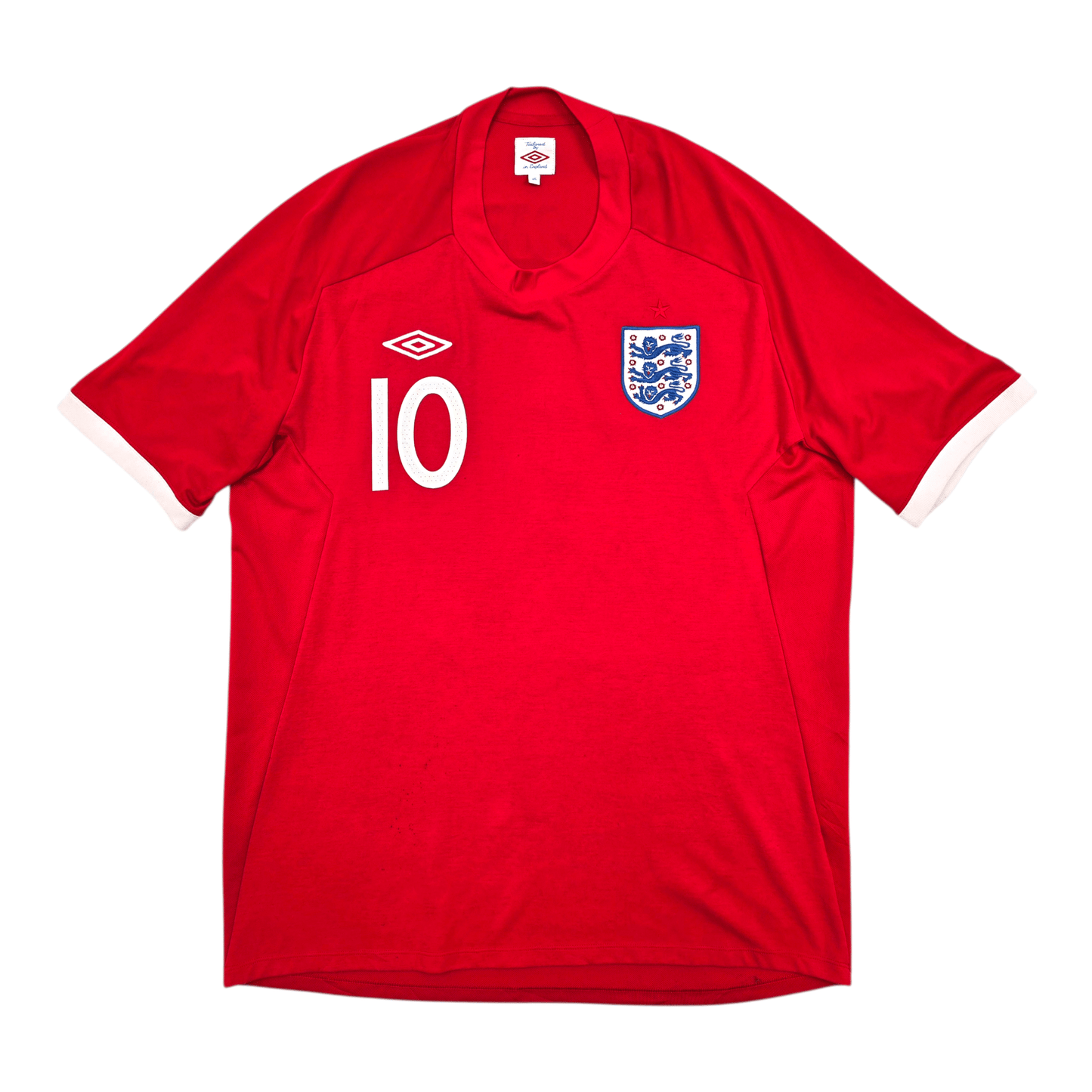 2010/11 England Away Football Shirt (XL) Umbro #10 Rooney