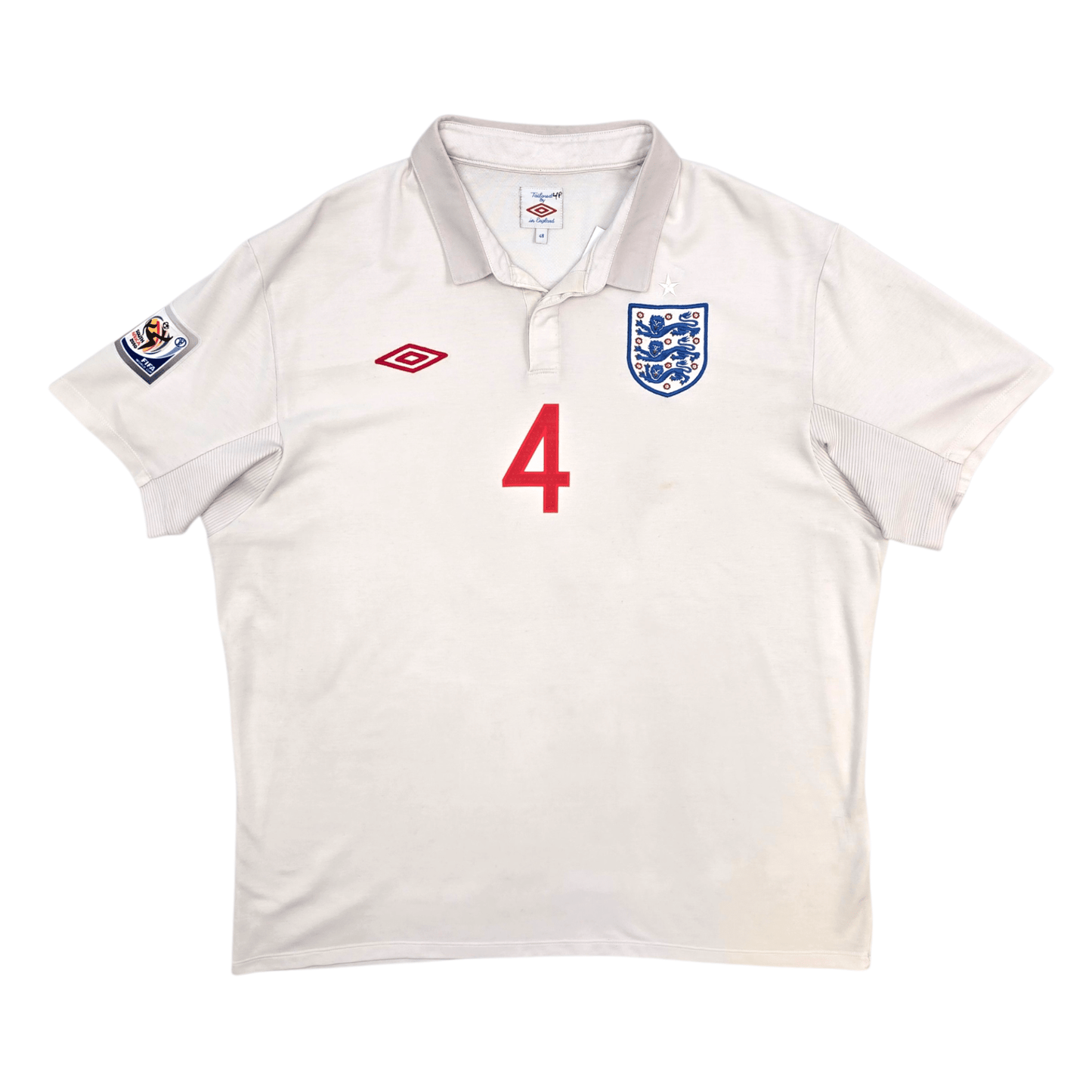 2010/11 England Home Football Shirt (XL) Umbro #4 Gerrard
