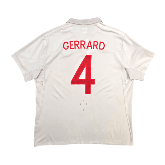 2010/11 England Home Football Shirt (XL) Umbro #4 Gerrard