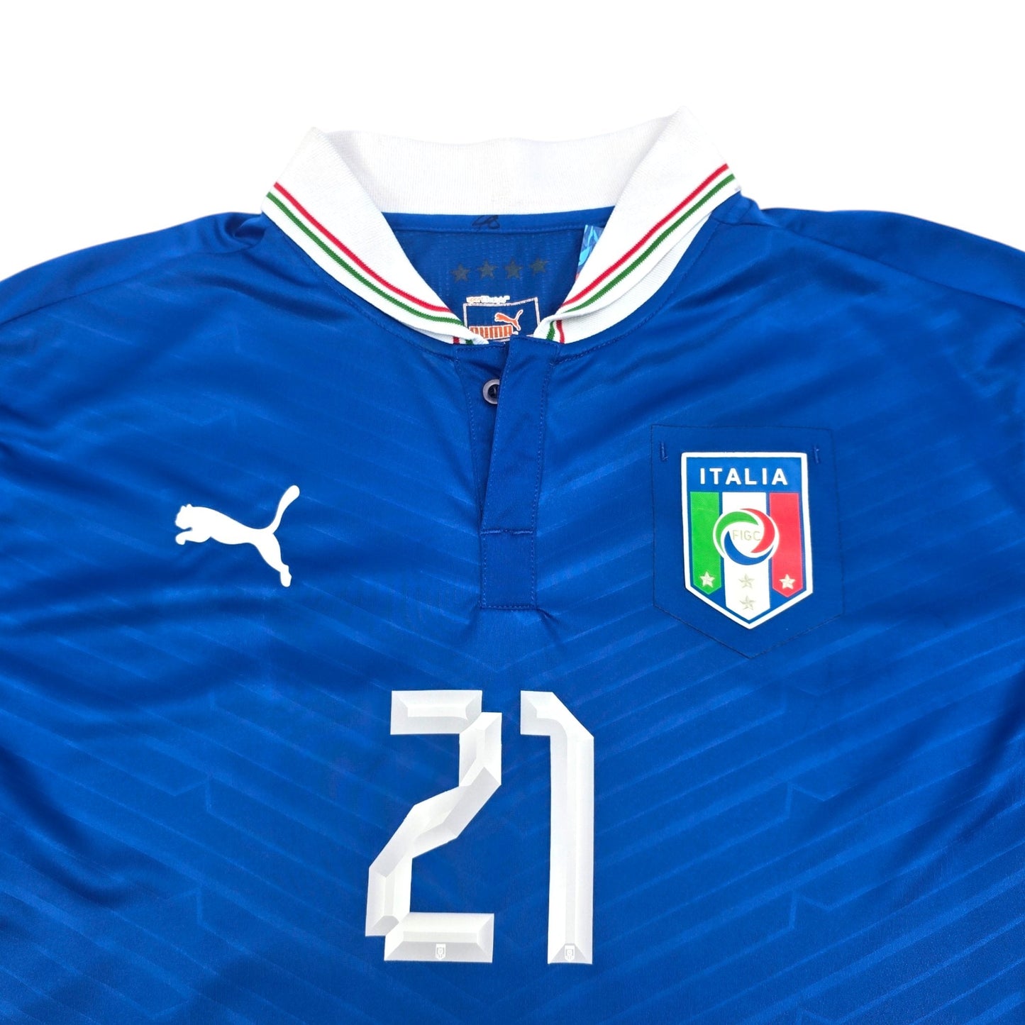 2012/13 Italy Home Football Shirt (L) Puma #21 Pirlo