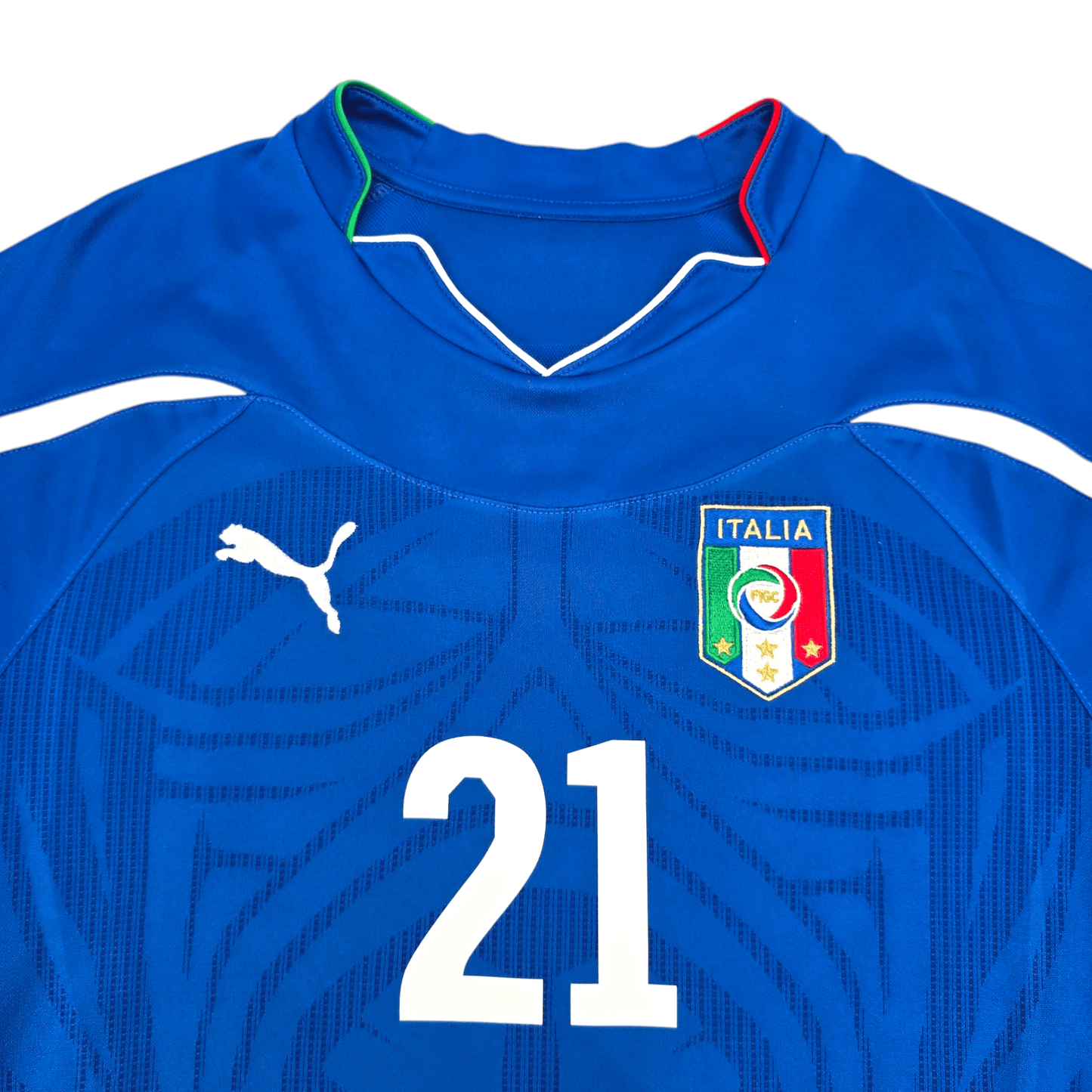 2010/11 Italy Home Football Shirt (M) Puma #21 Pirlo