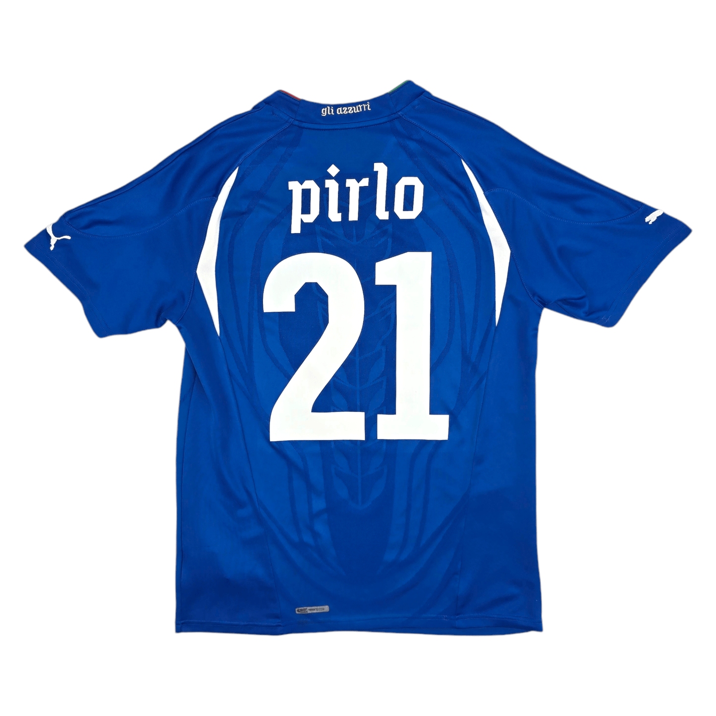 2010/11 Italy Home Football Shirt (M) Puma #21 Pirlo