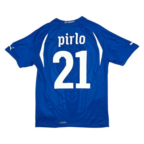2010/11 Italy Home Football Shirt (M) Puma #21 Pirlo