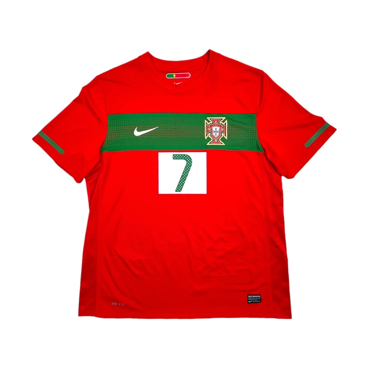 2010/11 Portugal Home Football Shirt (L) Nike #7 Ronaldo