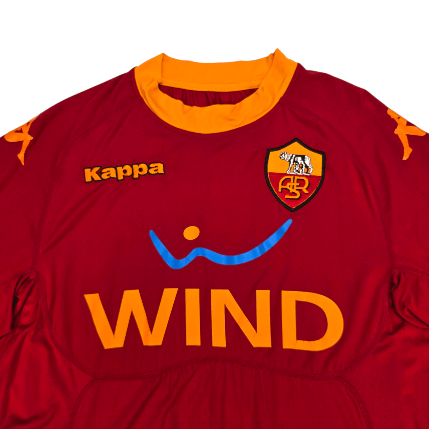 2010/11 Roma Home Football Shirt (L) Kappa #16 De Rossi