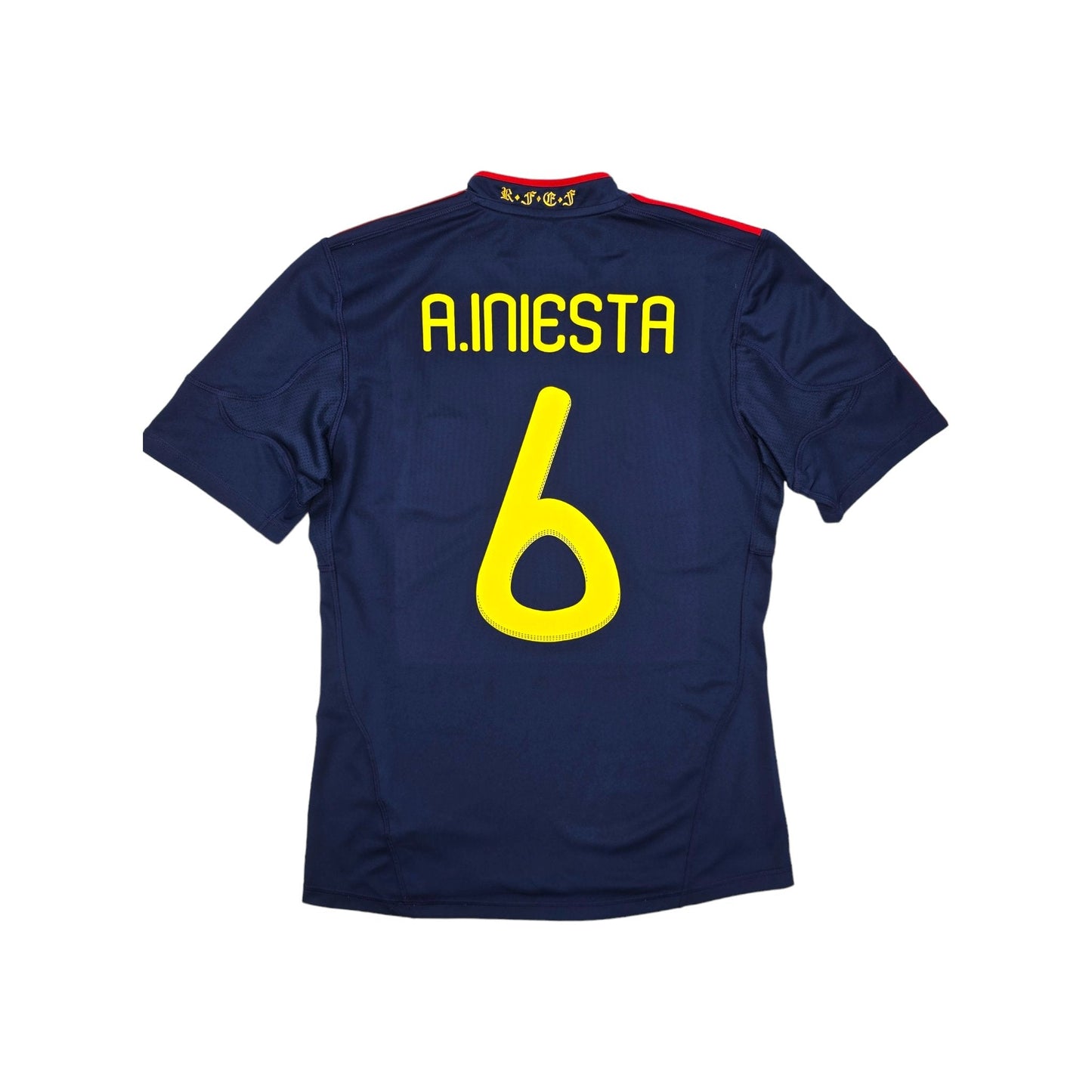 2010/11 Spain Away Football Shirt (S) Adidas #6 Iniesta