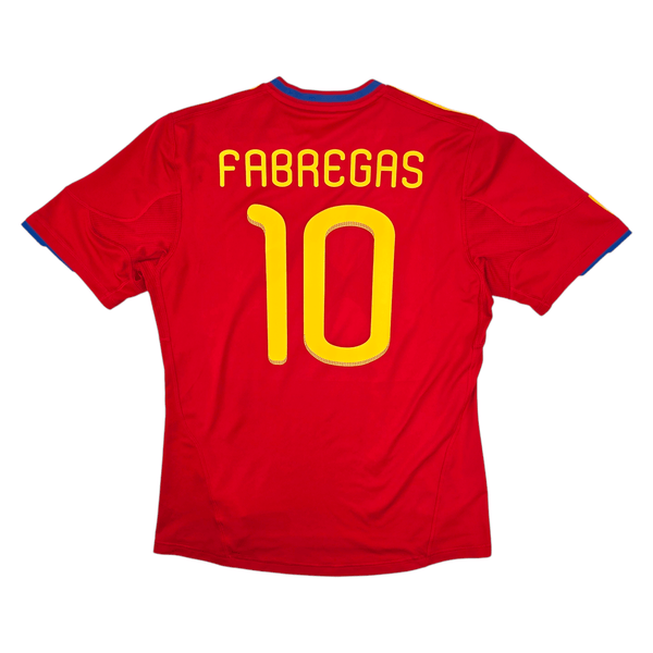 2010/11 Spain Home Football Shirt (L) Adidas #10 Fabregas