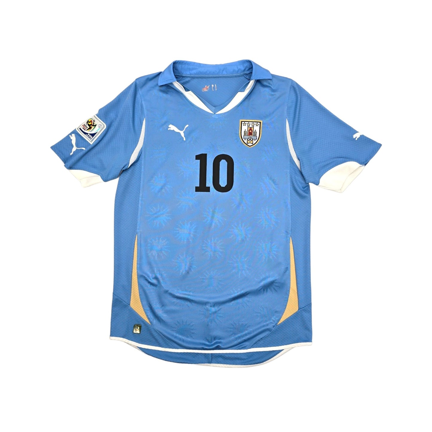 2010/11 Uruguay Home Football Shirt (M) Puma #10 Forlan
