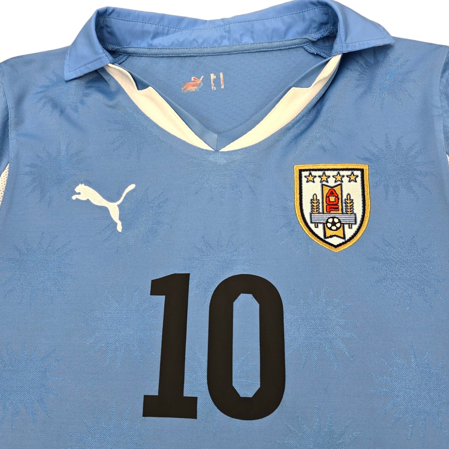 2010/11 Uruguay Home Football Shirt (M) Puma #10 Forlan