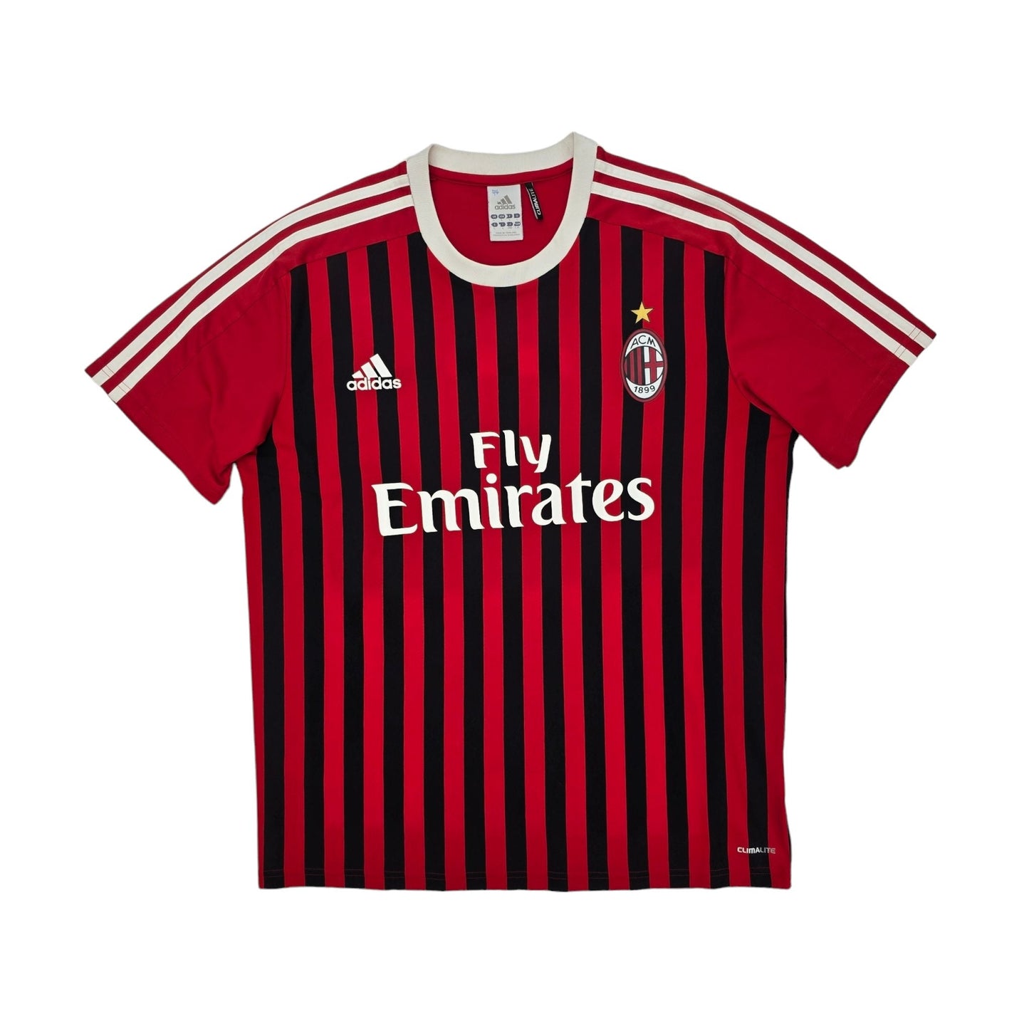 2011/12 AC Milan Home Football Shirt (L) Adidas #11 Ibrahimovic