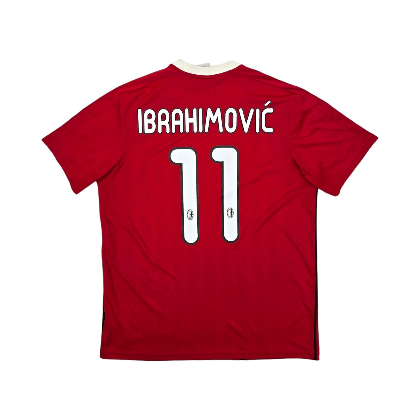 2011/12 AC Milan Home Football Shirt (L) Adidas #11 Ibrahimovic
