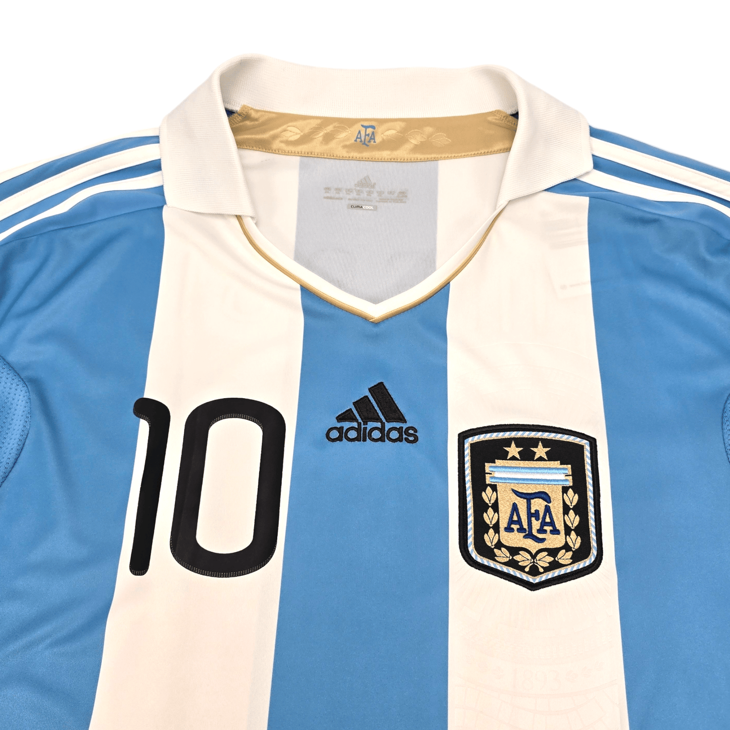 2011/12 Argentina Home Football Shirt (2XL) Adidas #10 Messi