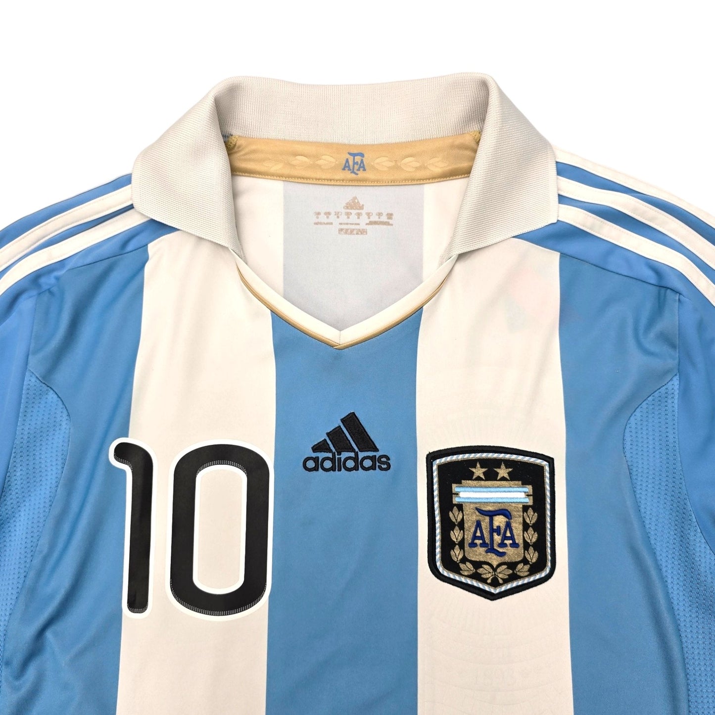 2011/12 Argentina Home Football Shirt (M) Adidas #10 Messi