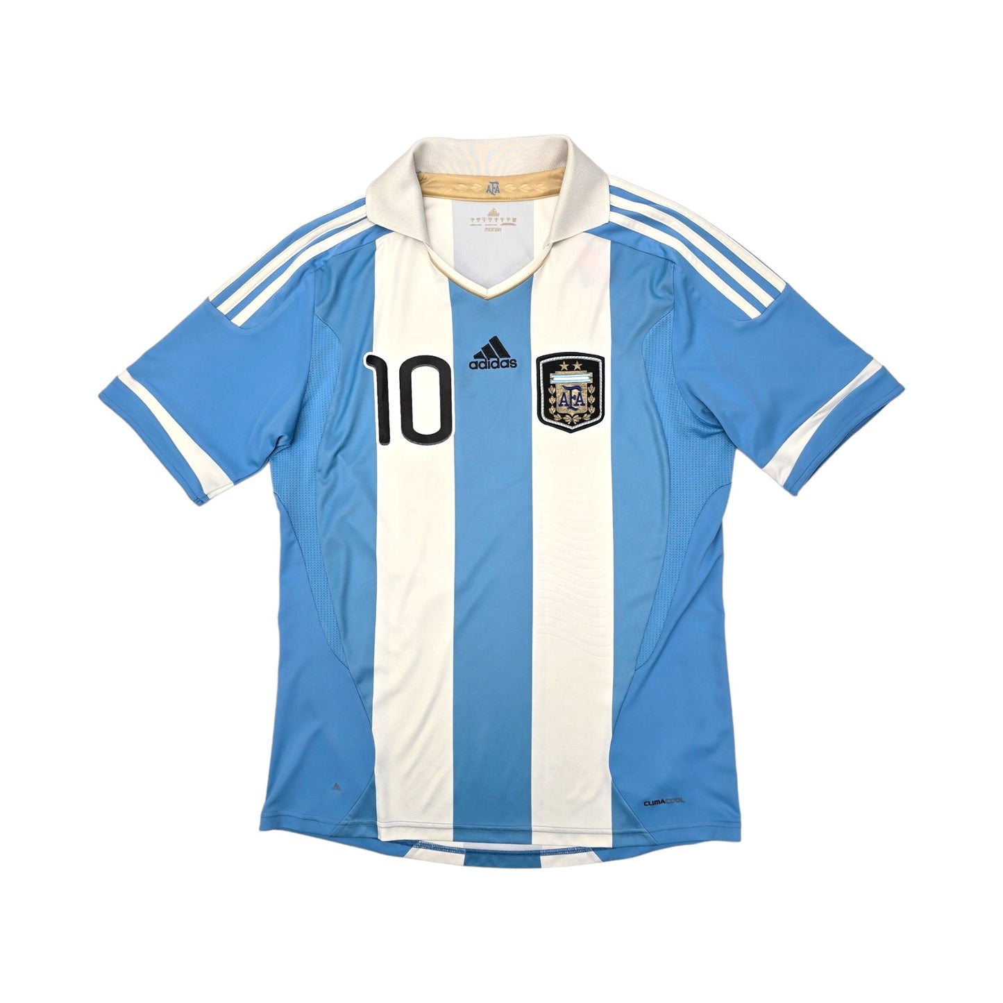 2011/12 Argentina Home Football Shirt (M) Adidas #10 Messi