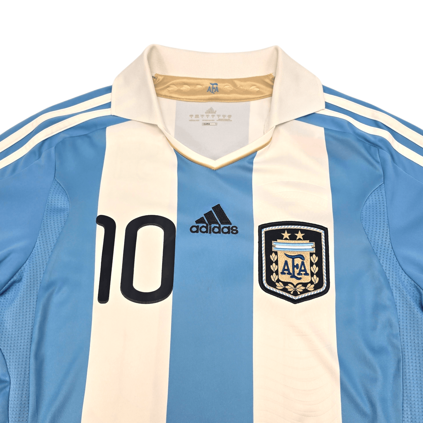 2011/12 Argentina Home Football Shirt (M) Adidas #10 Messi