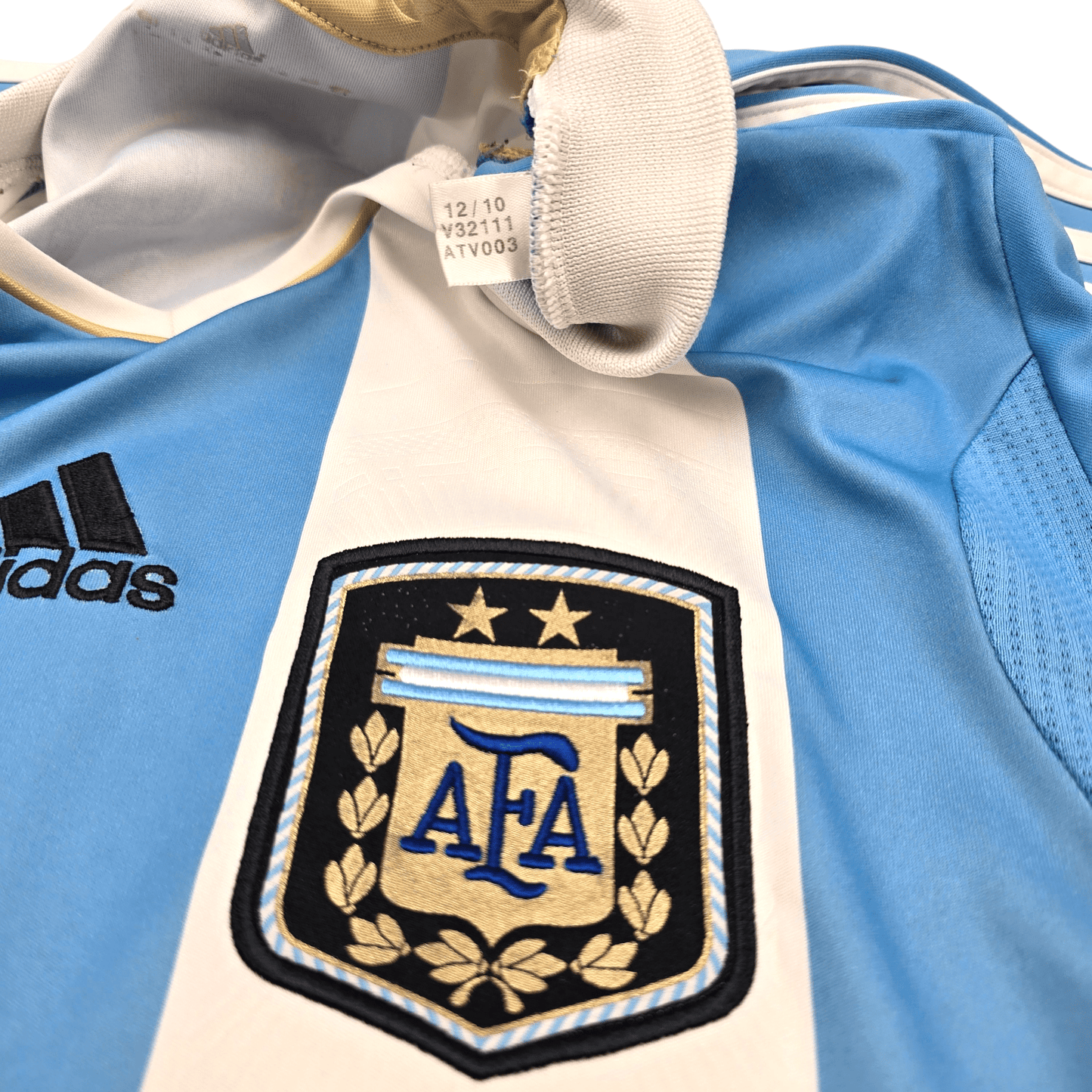 2011/12 Argentina Home Football Shirt (M) Adidas #10 Messi