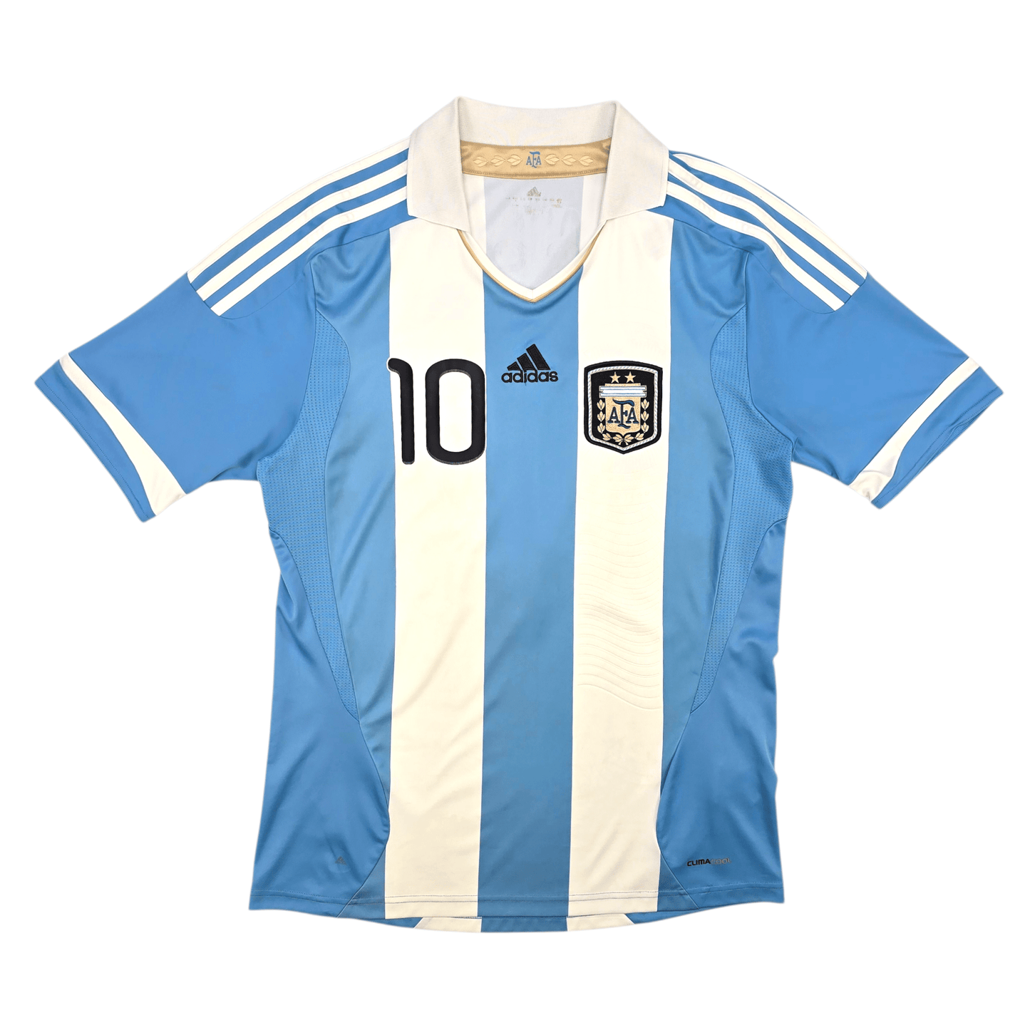 2011/12 Argentina Home Football Shirt (M) Adidas #10 Messi