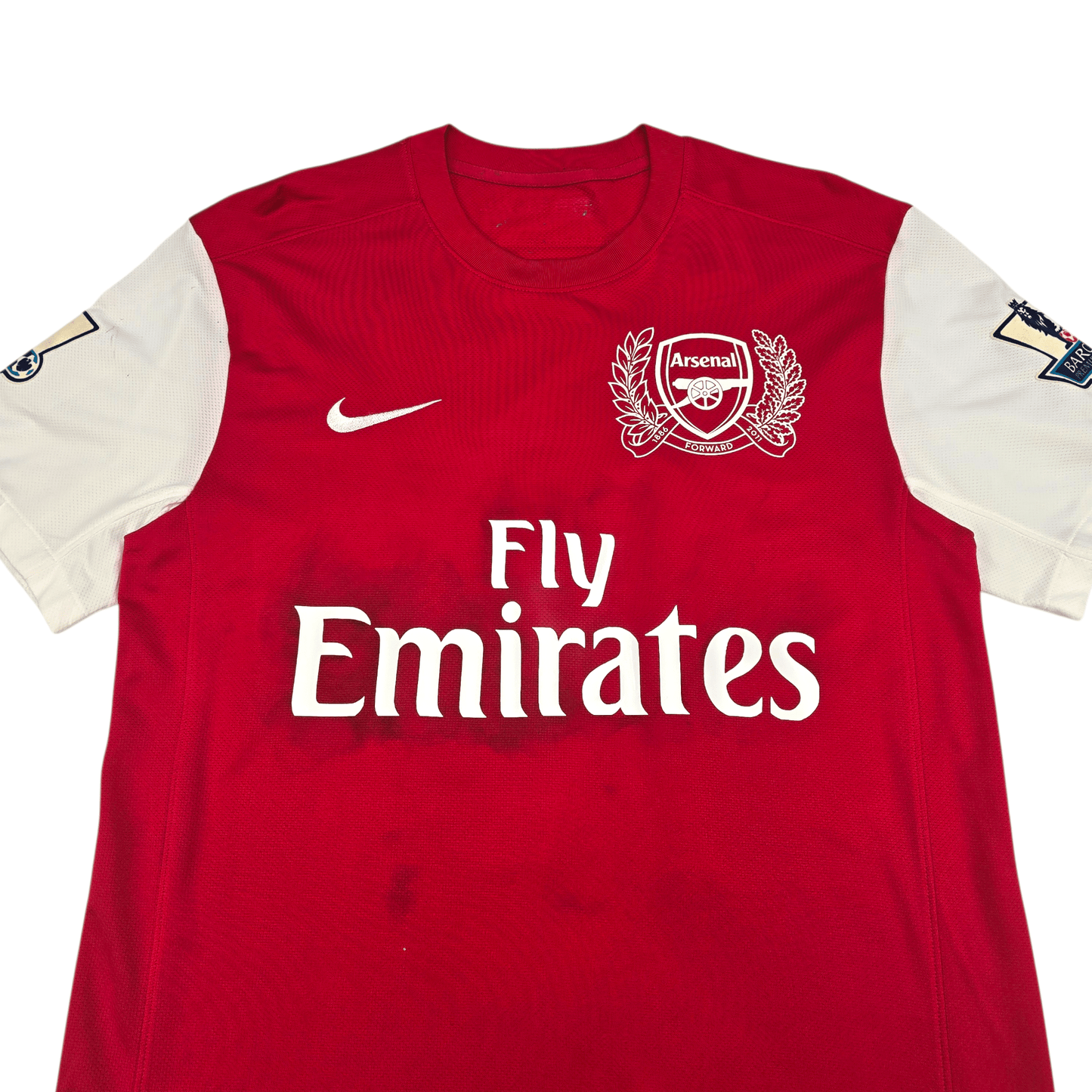 2011/12 Arsenal Home Football Shirt (M) Nike #19 Wilshere