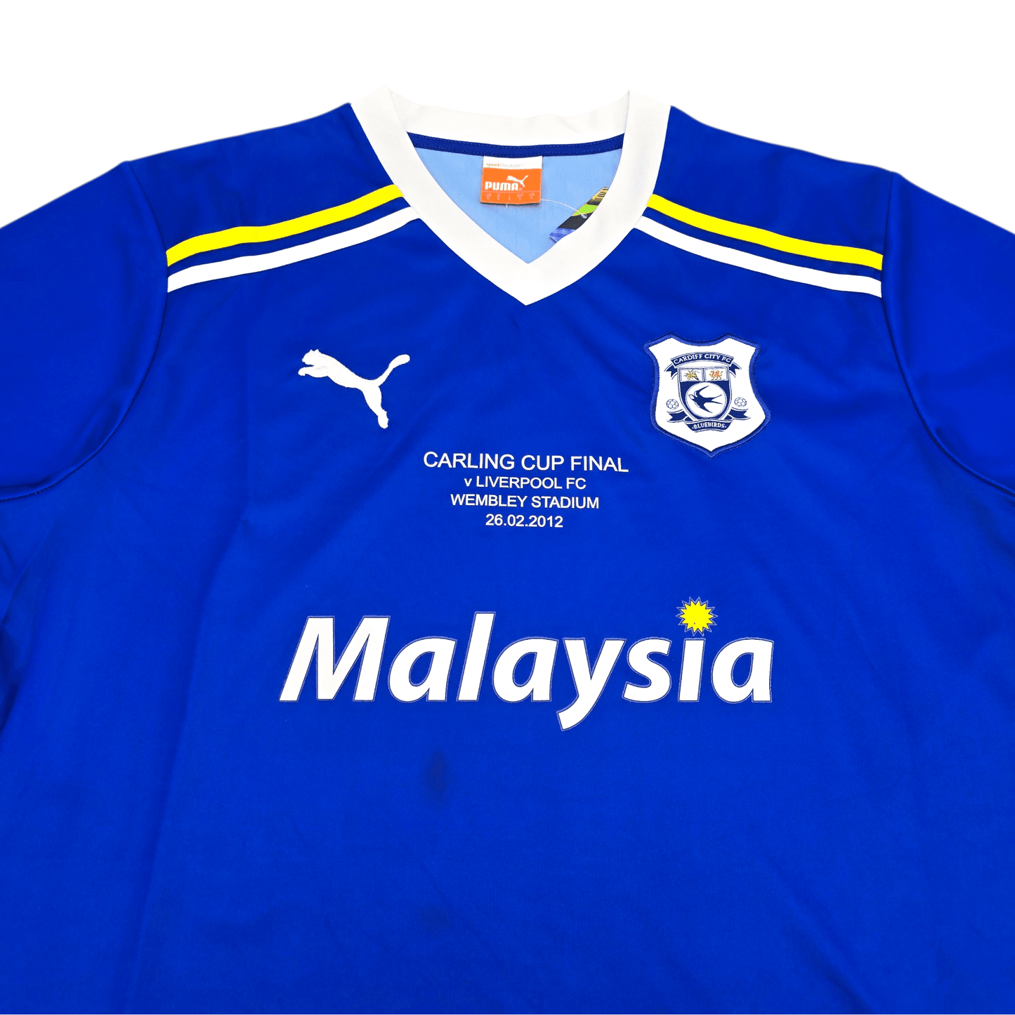 2011/12 Cardiff City Home Football Shirt (L) Puma (Carling Cup Final)
