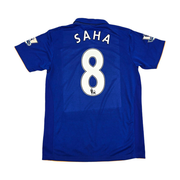 2011/12 Everton Home Football Shirt (M) Le Coq Sportif #8 Saha