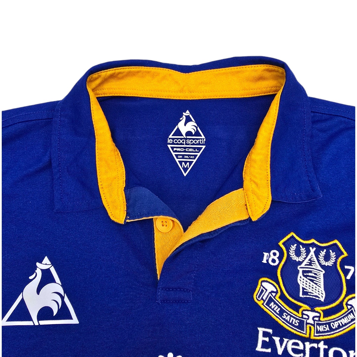 2011/12 Everton Home Football Shirt (M) Le Coq Sportif #8 Saha