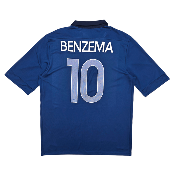 2011/12 France Home Football Shirt (L) Nike #10 Benzema
