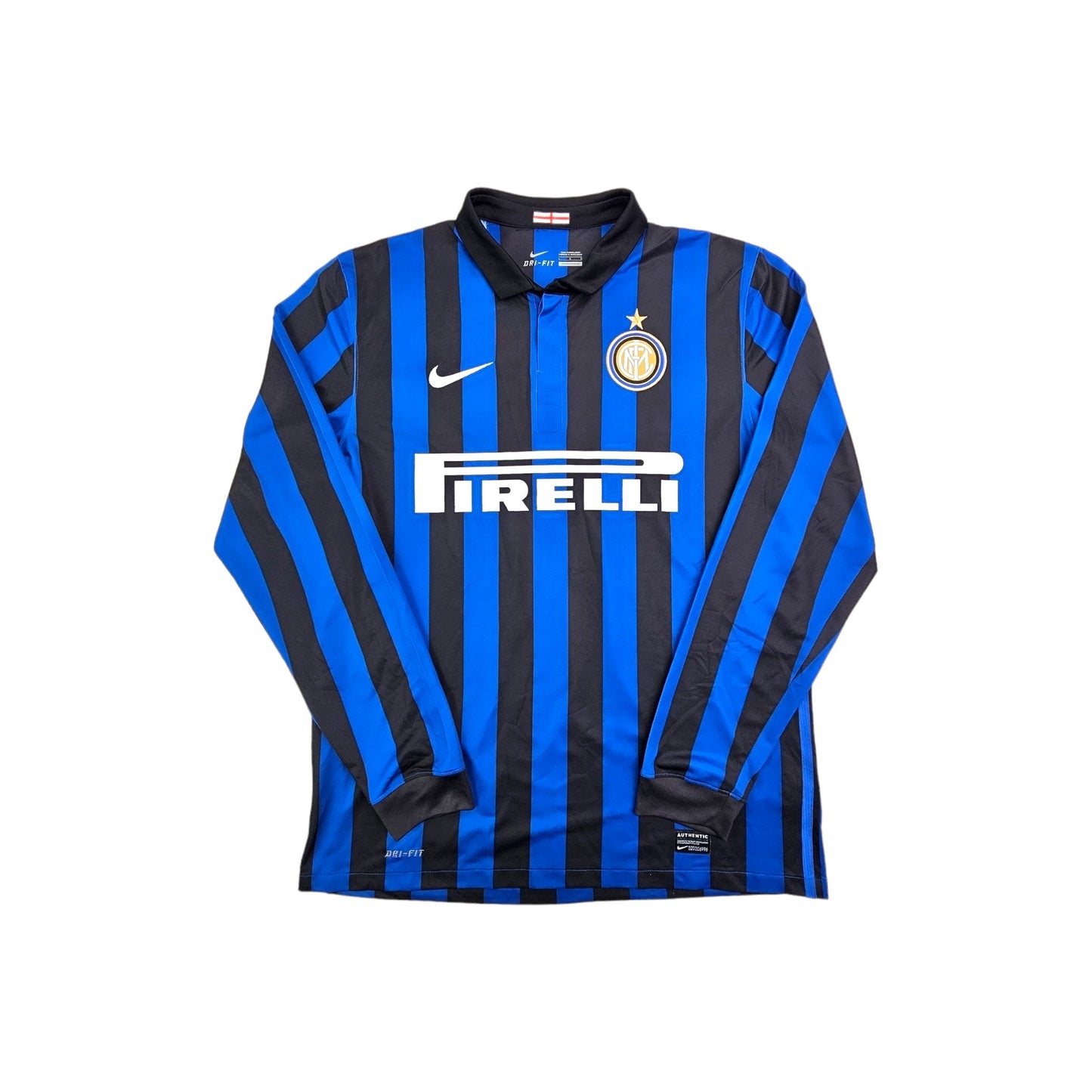 2011/12 Inter Milan Home Football Shirt (L) Nike #4 Zanetti