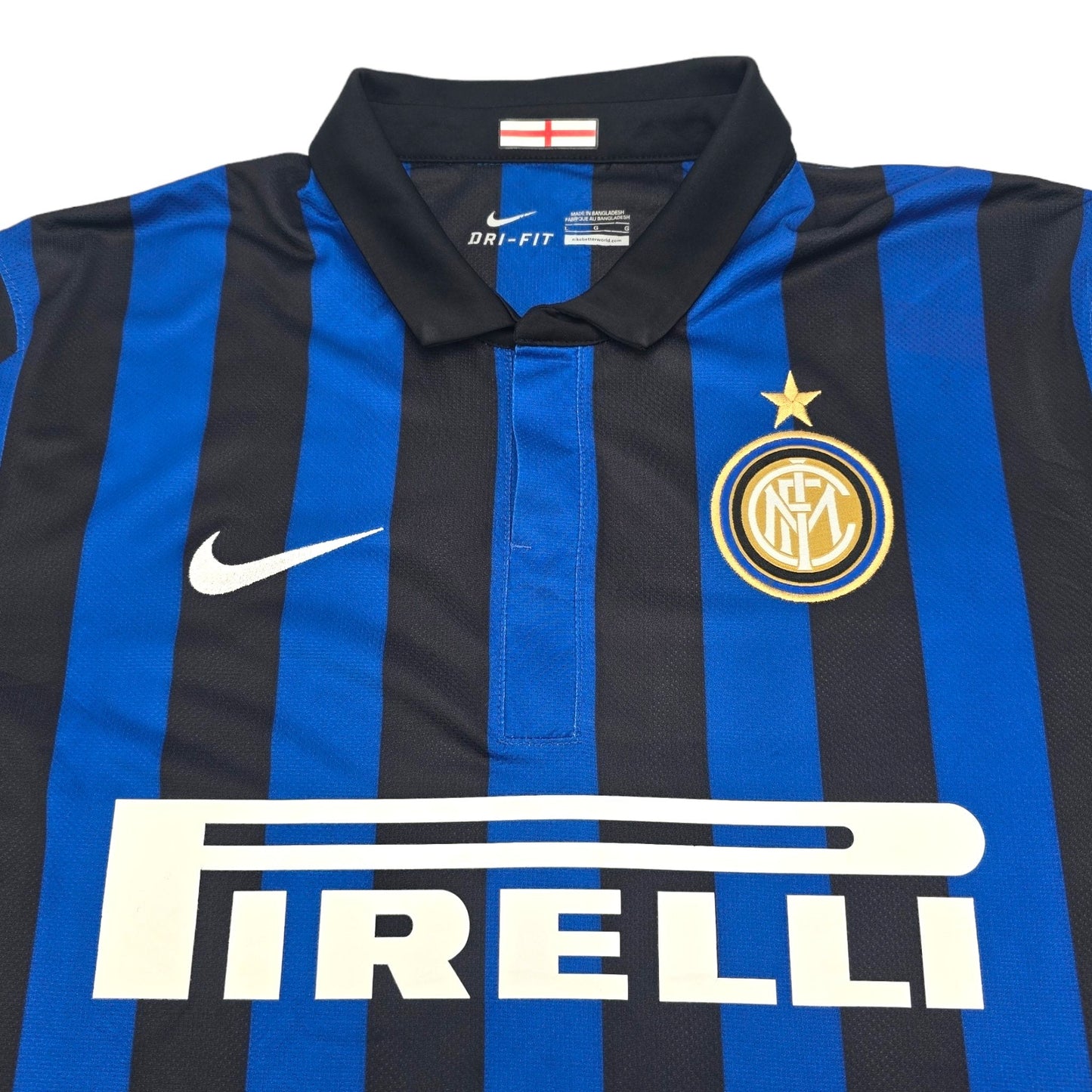 2011/12 Inter Milan Home Football Shirt (L) Nike #4 Zanetti