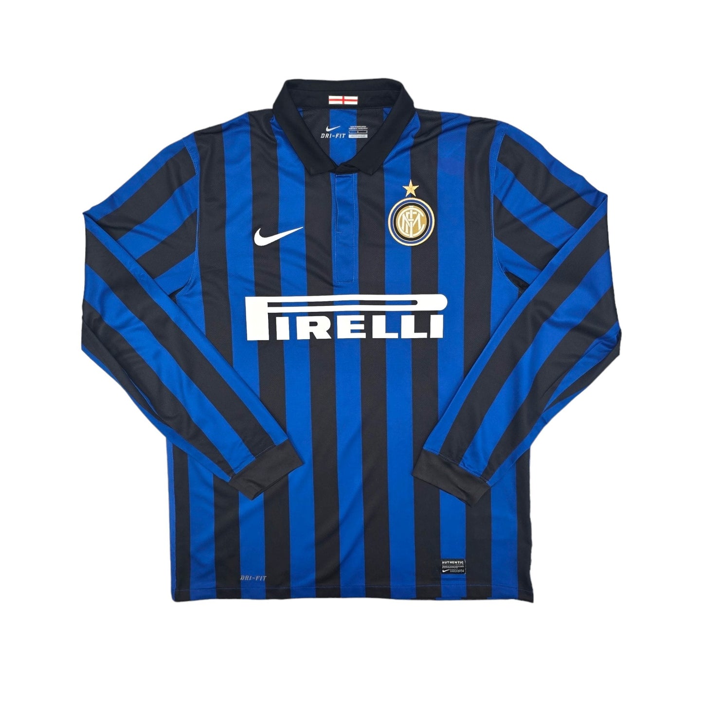 2011/12 Inter Milan Home Football Shirt (L) Nike #4 Zanetti