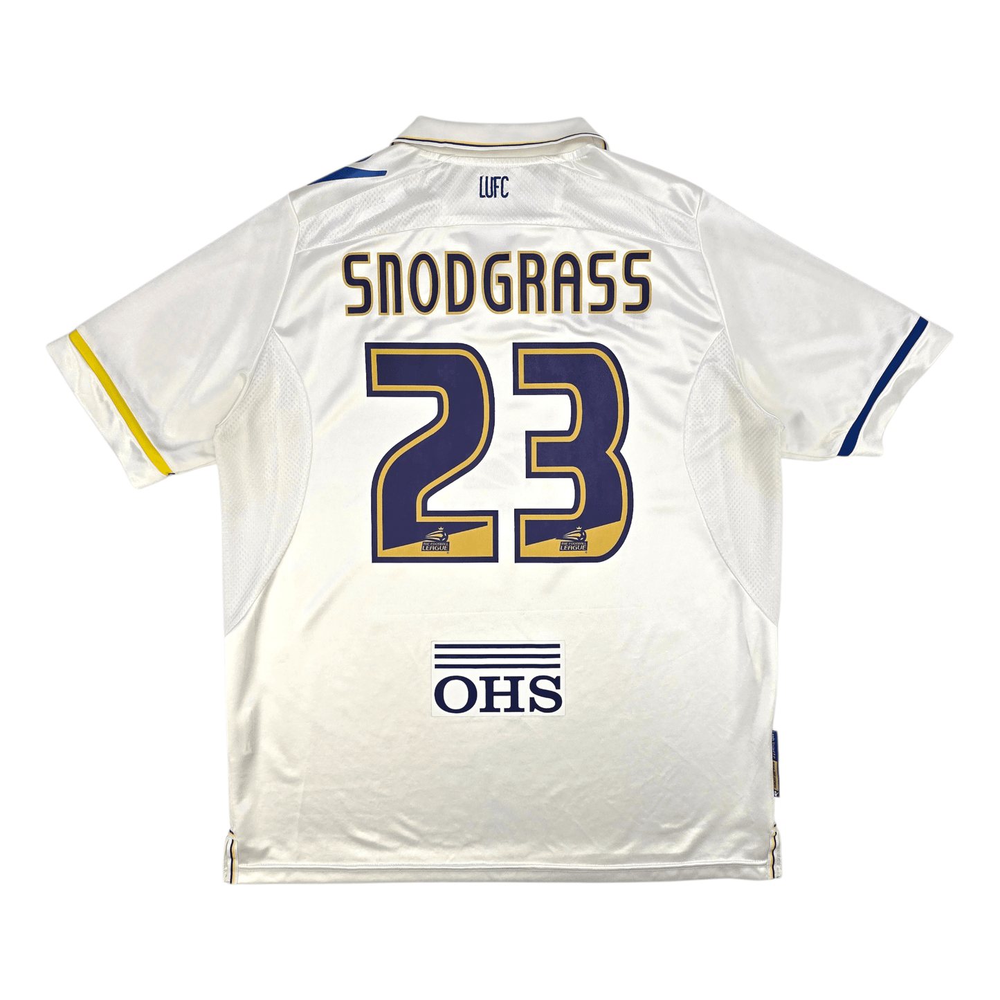 2011/12 Leeds United Home Football Shirt (L) Macron #23 Snodgrass
