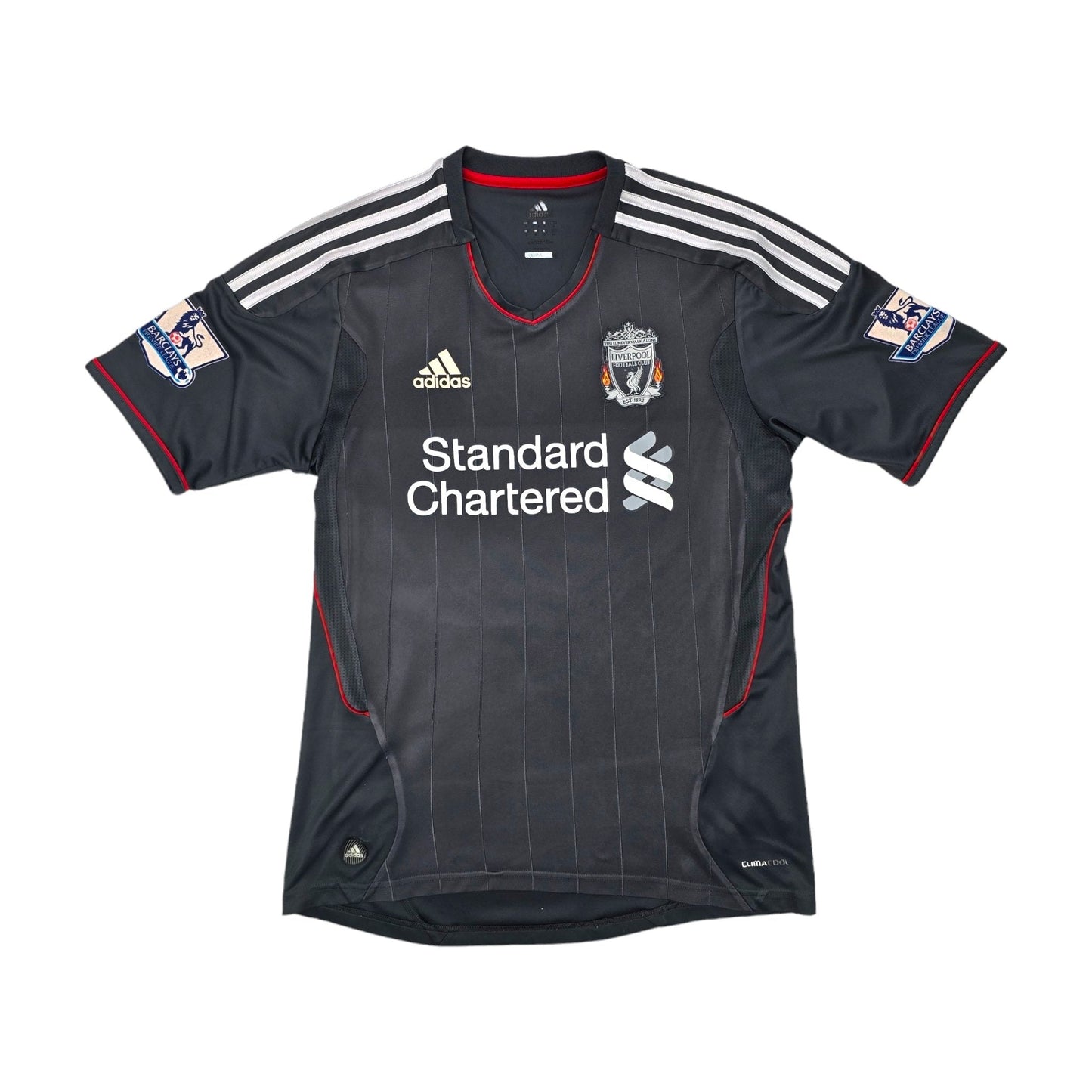 2011/12 Liverpool Away Football Shirt (L) Adidas #8 Gerrard