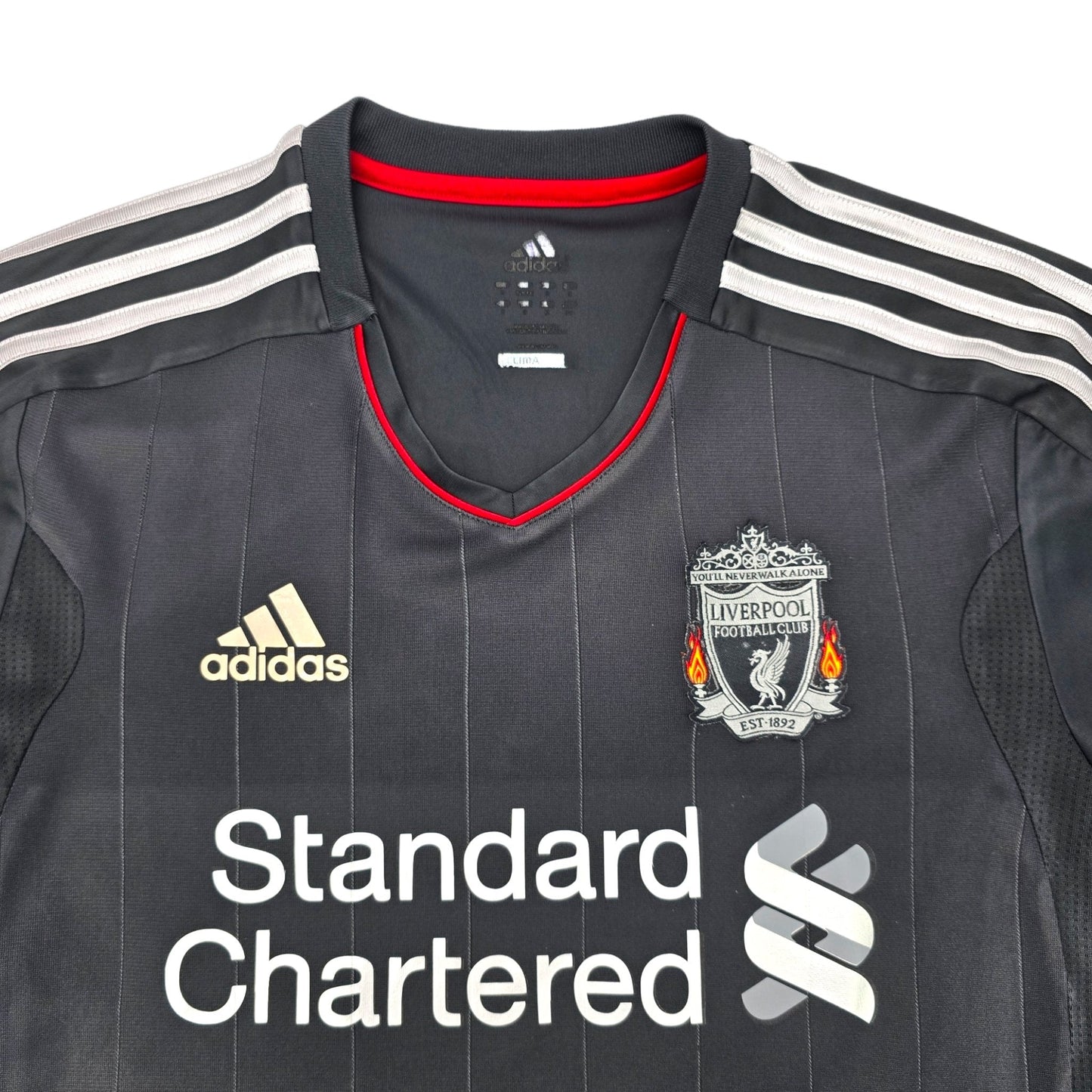 2011/12 Liverpool Away Football Shirt (L) Adidas #8 Gerrard