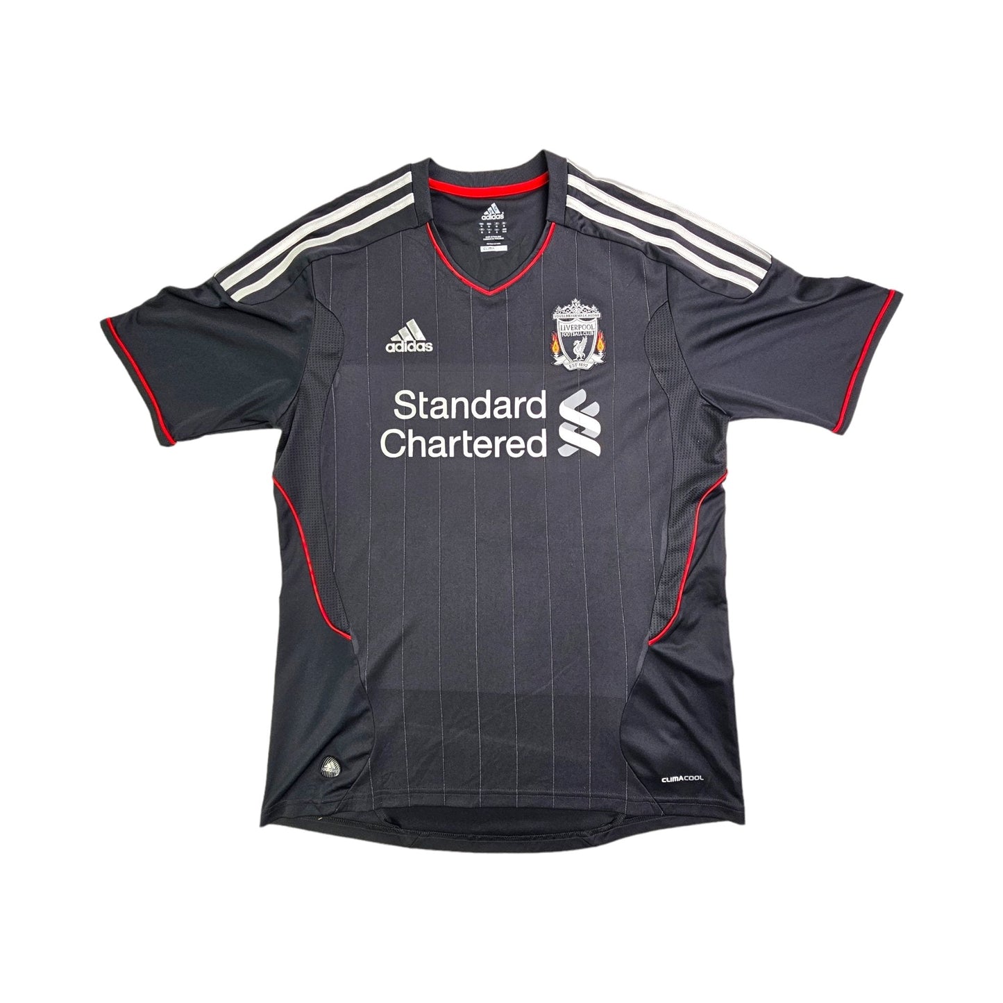 2011/12 Liverpool Away Football Shirt (M) Adidas #8 Gerrard