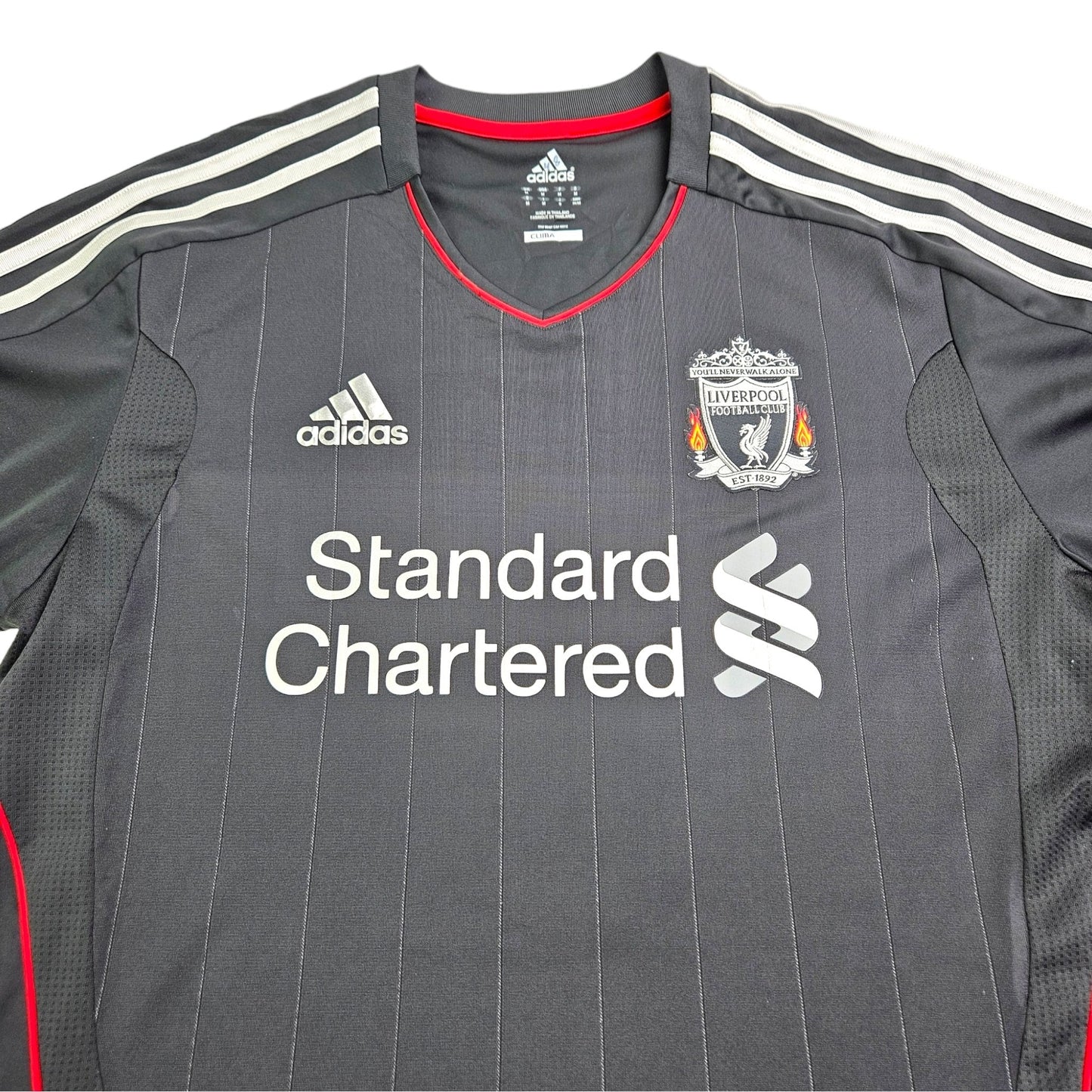 2011/12 Liverpool Away Football Shirt (M) Adidas #8 Gerrard