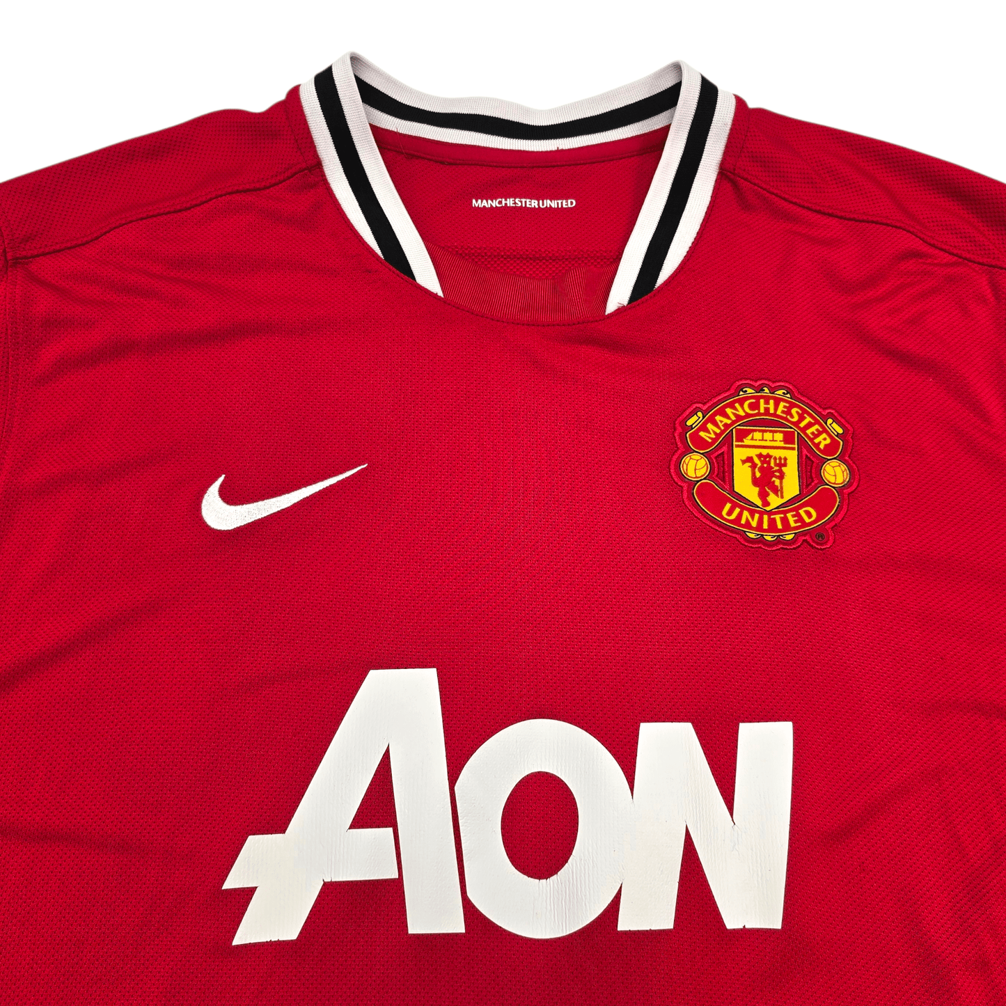 2011/12 Manchester United Home Football Shirt (2XL) Nike #13 J.S.Park