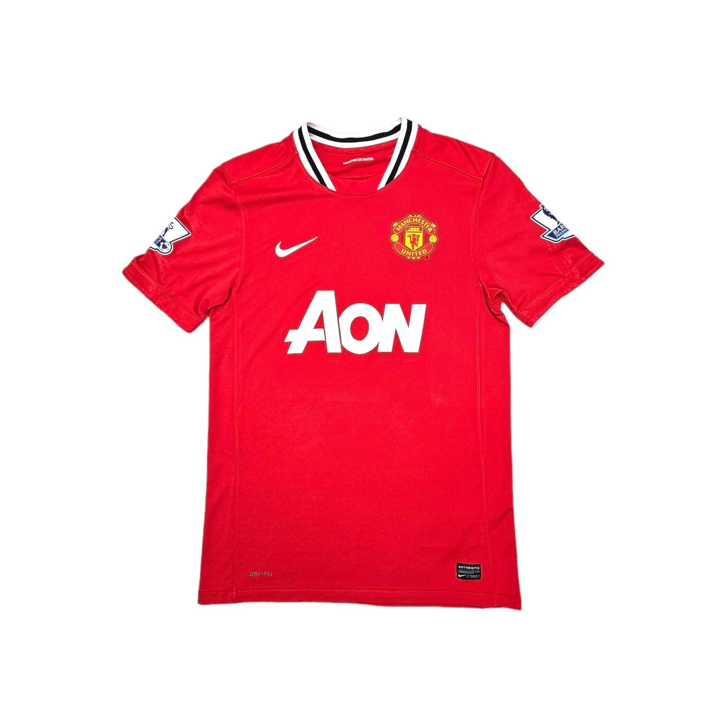 2011/12 Manchester United Home Football Shirt (M) Nike # 18 Young