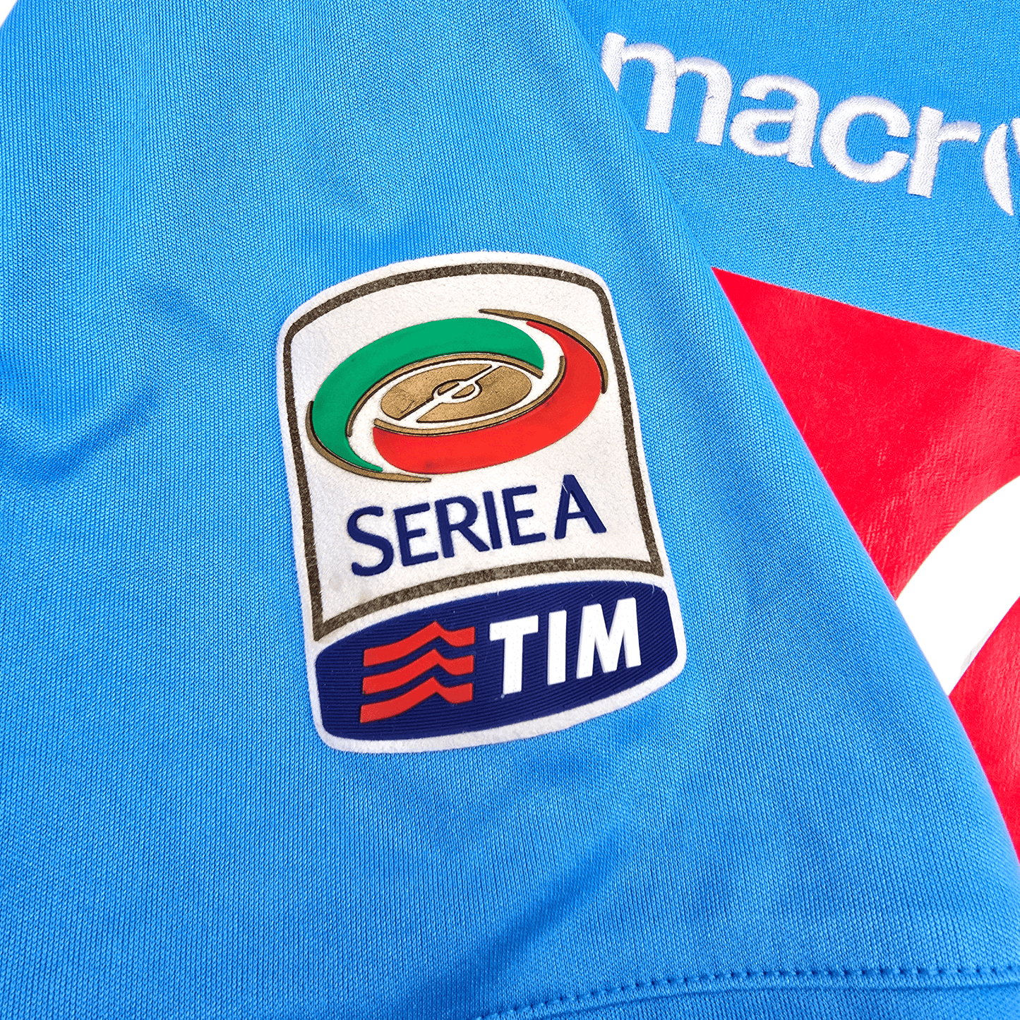 2011/12 Napoli Home Football Shirt (S) Macron #7 Cavani